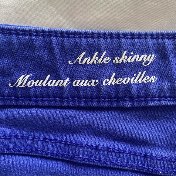 MERONA BLUE SKINNY ANKLE JEANS - Picture 7 of 7